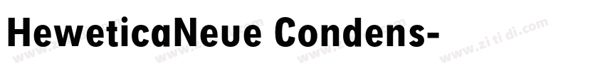 HeweticaNeue Condens字体转换